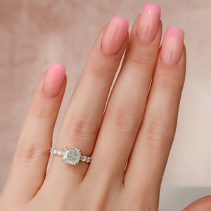 The Adelle Set With A 3 Carat Cushion Lab Diamond