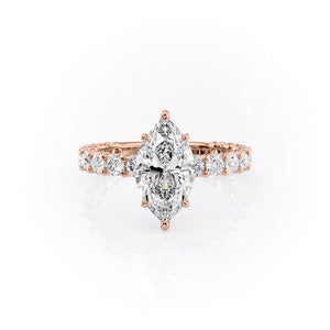 The Adelle Set With A Marquise Moissanite