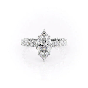 The Adelle Set With A 1 Carat Marquise Lab Diamond