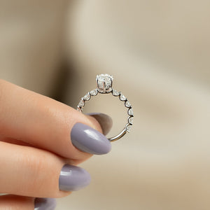 The Adelle Set With A 3 Carat Marquise Lab Diamond