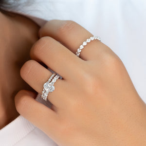 The Adelle Set With A 3 Carat Oval Lab Diamond