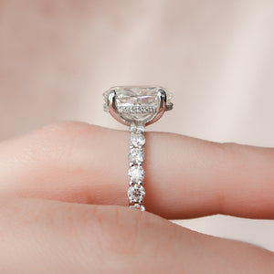 The Adelle Set With A 3 Carat Oval Lab Diamond