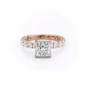 The Adelle Set With A 1 Carat Princess Lab Diamond