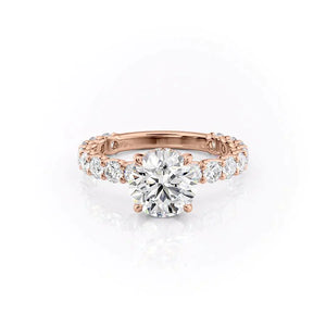 The Adelle Set With A 1 Carat Round Lab Diamond