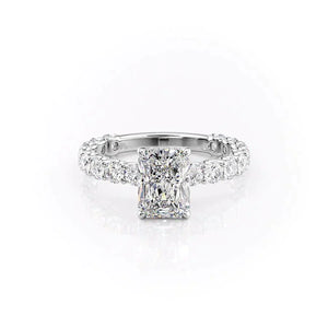 The Adelle Set With A 3 Carat Radiant Lab Diamond