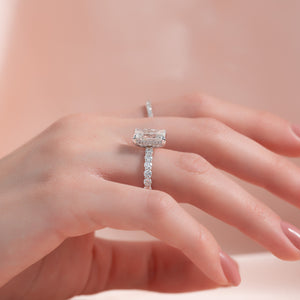 The Adelle Set With A Radiant Lab Diamond