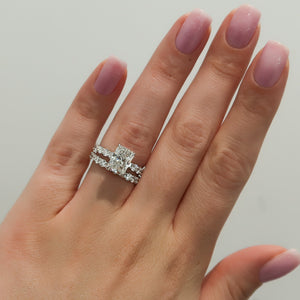 The Adelle Set With A Radiant Lab Diamond