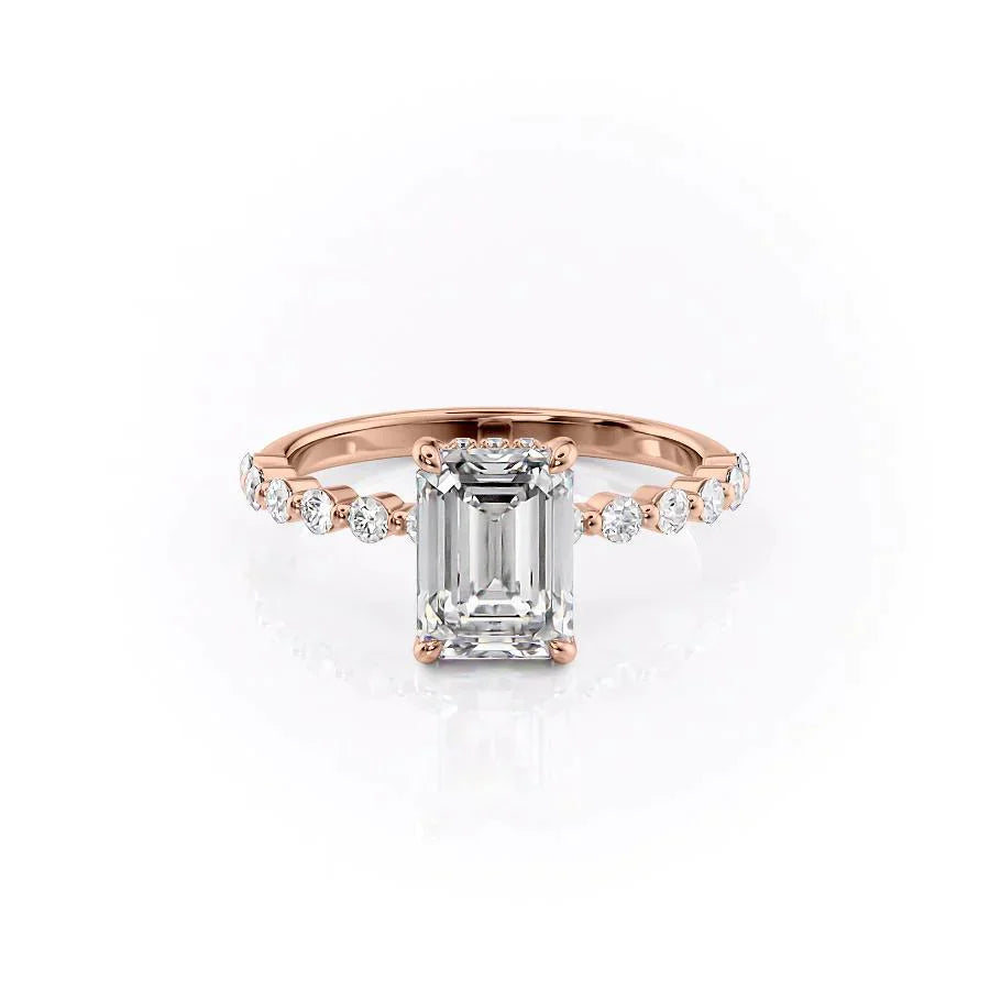 The Khloe Set With A 1.5 Carat Emerald Lab Diamond