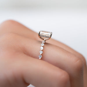 The Khloe Set With A 1 Carat Emerald Lab Diamond