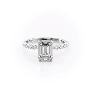 The Khloe Set With A 3 Carat Emerald Lab Diamond