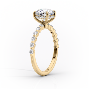 The Khloe Set With A Marquise Moissanite