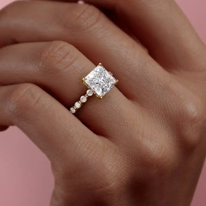 The Khloe Set With A 2 Carat Princess Lab Diamond