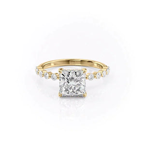 The Khloe Set With A 1.5 Carat Princess Lab Diamond