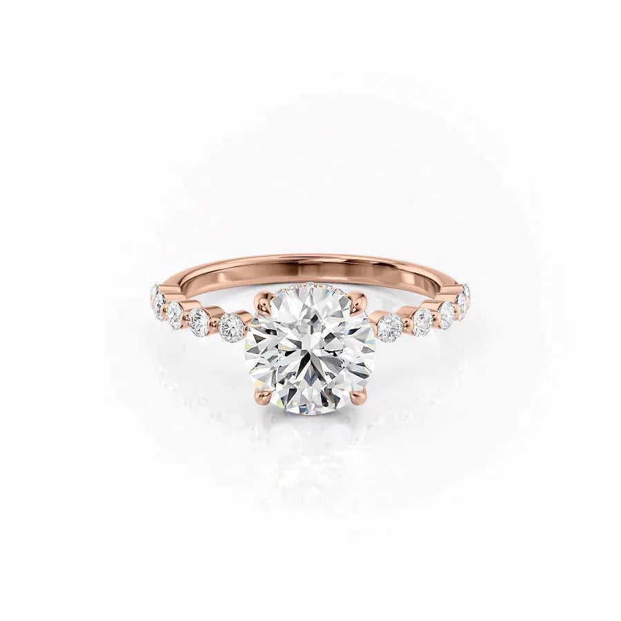 The Khloe Set With A 1.5 Carat Round Lab Diamond