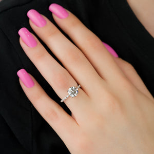 The Khloe Set With A 1 Carat Round Lab Diamond