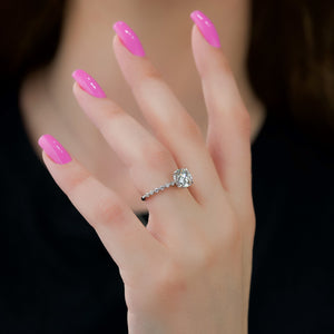 The Khloe Set With A 1 Carat Round Lab Diamond