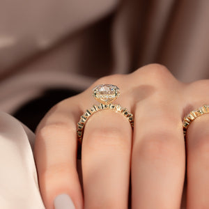 The Khloe Set With A 1.5 Carat Round Lab Diamond