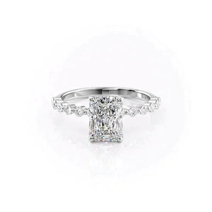 The Khloe Set With A 1.5 Carat Radiant Lab Diamond