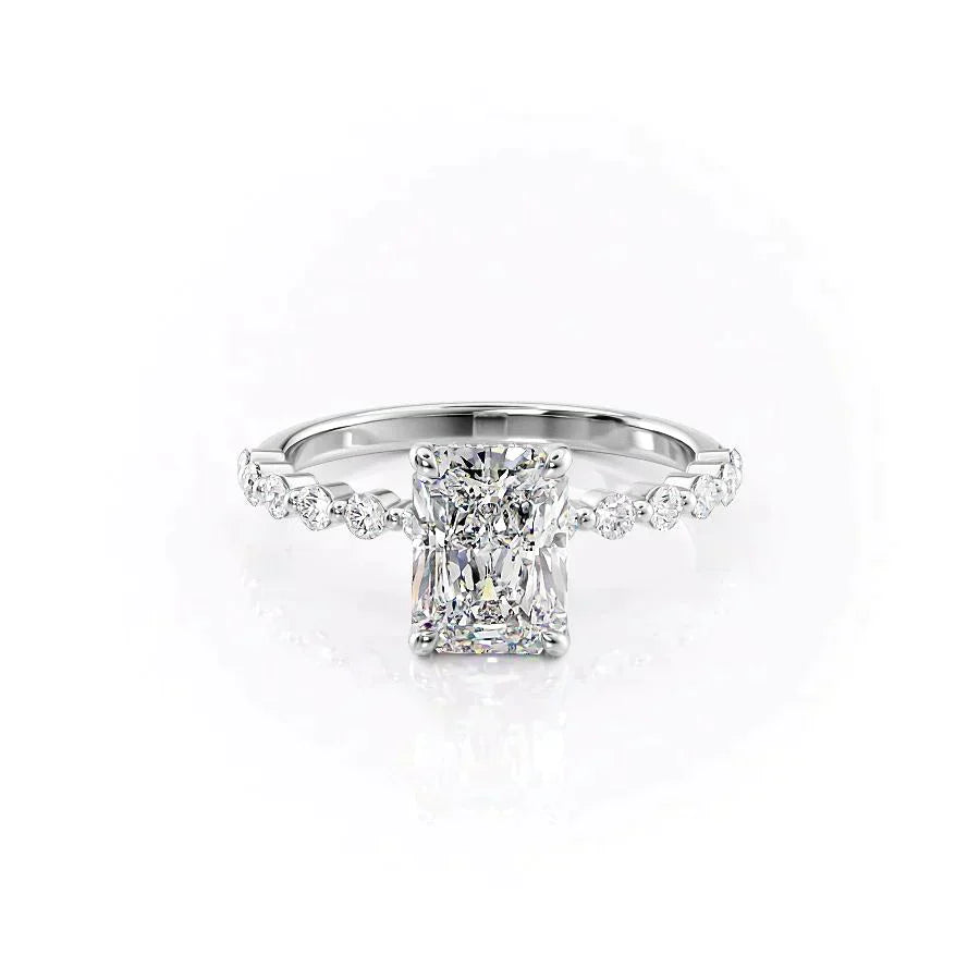 The Khloe Set With A 3 Carat Radiant Lab Diamond