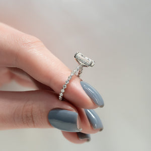 The Khloe Set With A 2.5 Carat Radiant Lab Diamond