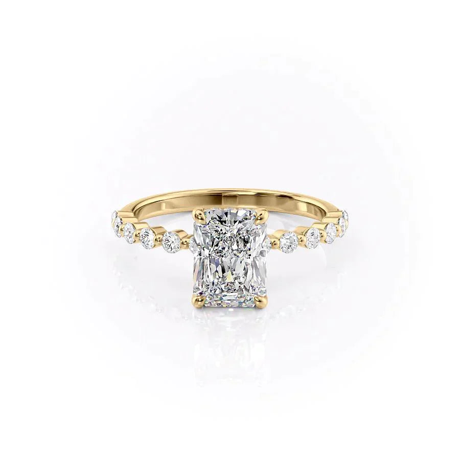 The Khloe Set With A 2 Carat Radiant Lab Diamond