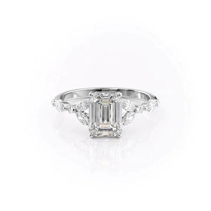 The Chelsea Set With A 1 Carat Emerald Lab Diamond