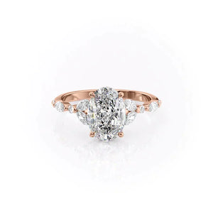 The Chelsea Set With A 2.5 Carat Oval Lab Diamond