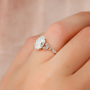 The Chelsea Set With A 3 Carat Oval Lab Diamond