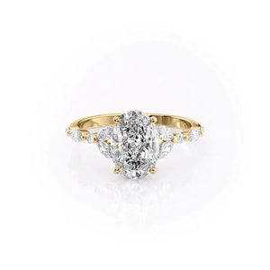 The Chelsea Set With A 2.5 Carat Oval Lab Diamond