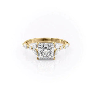 The Chelsea Set With A 2 Carat Princess Lab Diamond