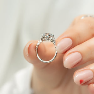 The Chelsea Set With A 1.5 Carat Round Lab Diamond