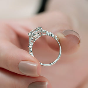 The Chelsea Set With A 1.5 Carat Round Lab Diamond