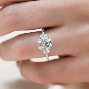 The Chelsea Set With A 1.5 Carat Round Lab Diamond