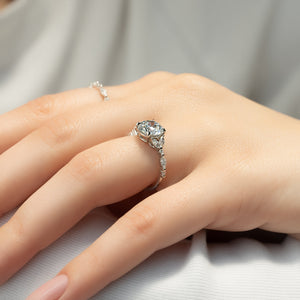The Chelsea Set With A 1.5 Carat Round Lab Diamond