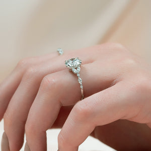 The Chelsea Set With A 1.5 Carat Round Lab Diamond