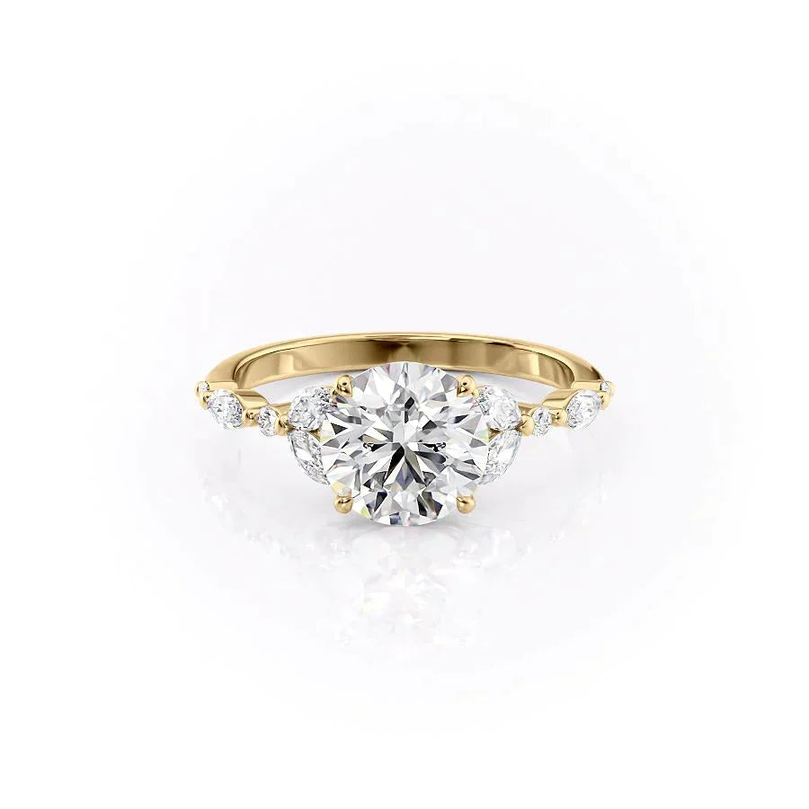The Chelsea Set With A 1 Carat Round Lab Diamond