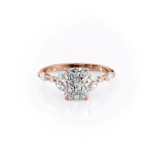 The Chelsea Set With A 2 Carat Radiant Lab Diamond