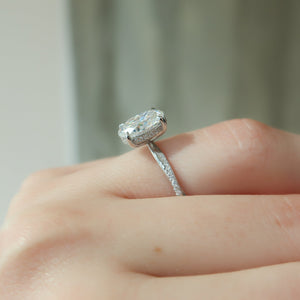 The Stacey Set With A Oval Lab Diamond