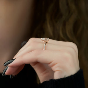 The Stacey Set With A 1 Carat Pear Lab Diamond
