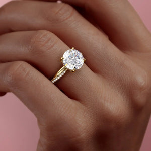 The Stacey Set With A 2 Carat Round Lab Diamond