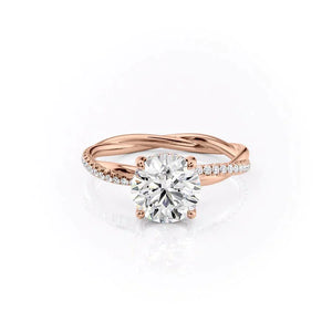 The Stacey Set With A 1 Carat Round Moissanite