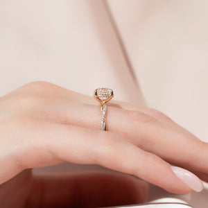 The Stacey Set With A Round Moissanite
