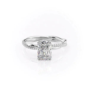 The Stacey Set With A 3.5 Carat Radiant Moissanite
