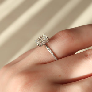 The Stacey Set With A Radiant Lab Diamond