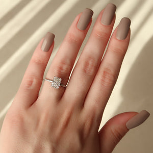 The Stacey Set With A 3 Carat Radiant Lab Diamond