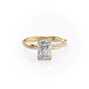 The Stacey Set With A 3 Carat Radiant Lab Diamond