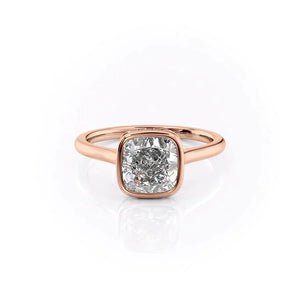 The Charlotte Set With A 1 Carat Cushion Moissanite
