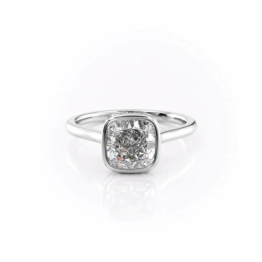 The Charlotte Set With A 3 Carat Cushion Lab Diamond