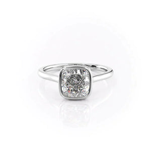 The Charlotte Set With A 1 Carat Cushion Moissanite