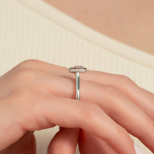 The Charlotte Set With A 1 Carat Cushion Lab Diamond